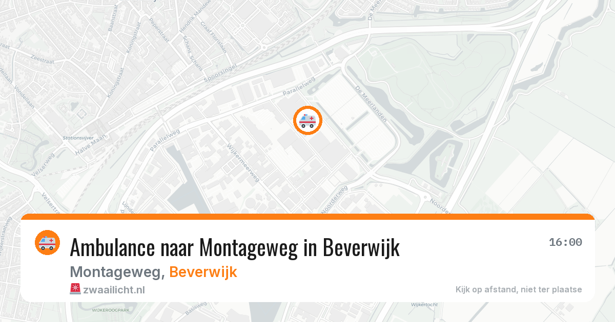 Ambulance naar Montageweg in Beverwijk — 26 jul 2026