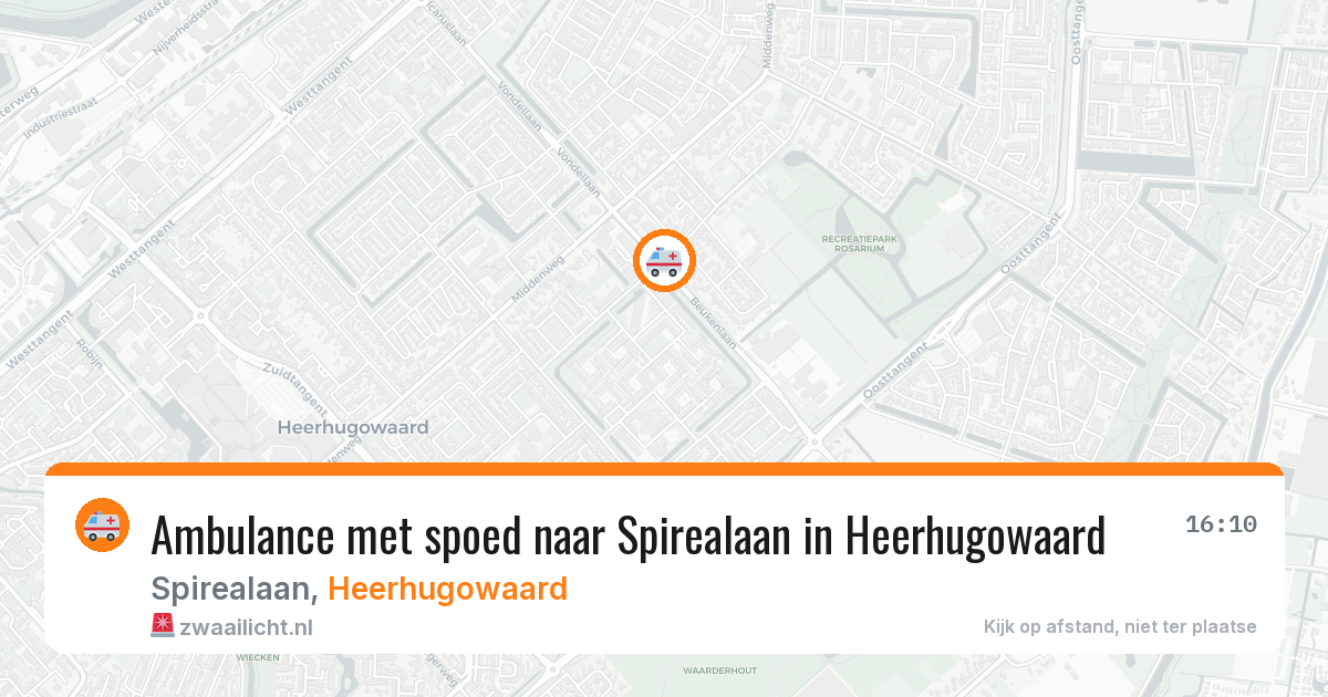 Ambulance met spoed naar Spirealaan in Heerhugowaard — 25 jun 2026