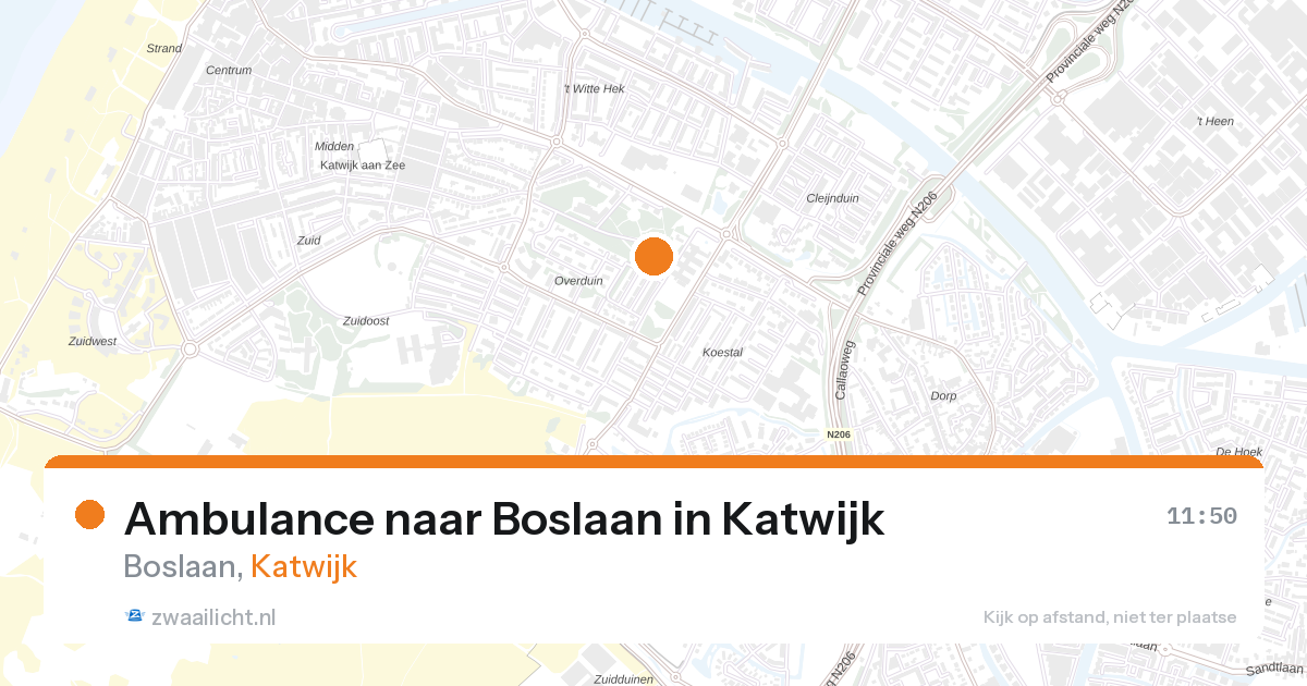 Ambulance naar Boslaan in Katwijk — 29 mei 2026