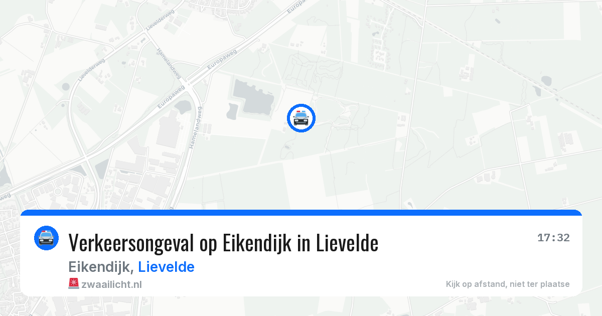 Verkeersongeval op Eikendijk in Lievelde — 25 mei 2026