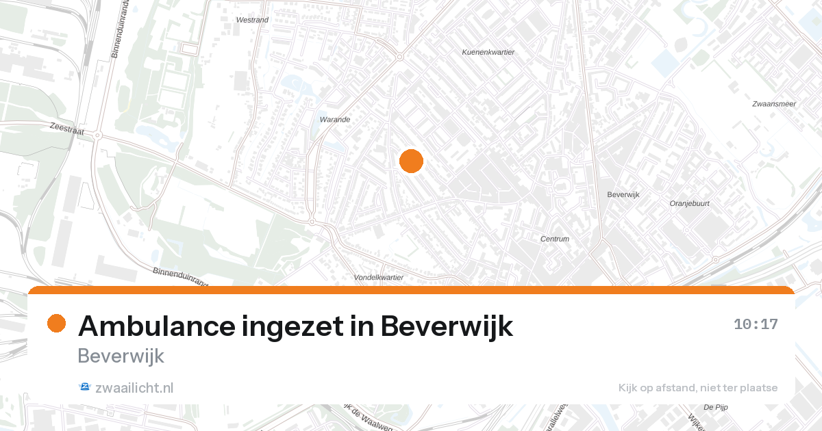 Ambulance ingezet in Beverwijk — 27 aug 2026