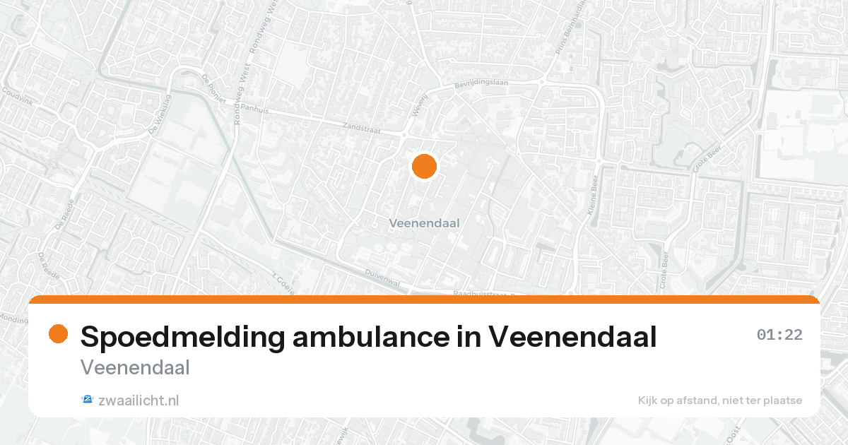 Spoedmelding ambulance in Veenendaal — 8 feb 2026