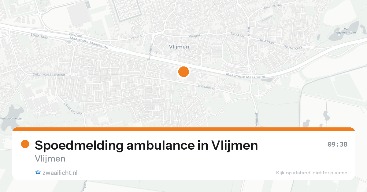 Spoedmelding ambulance in Vlijmen — 14 aug 2026