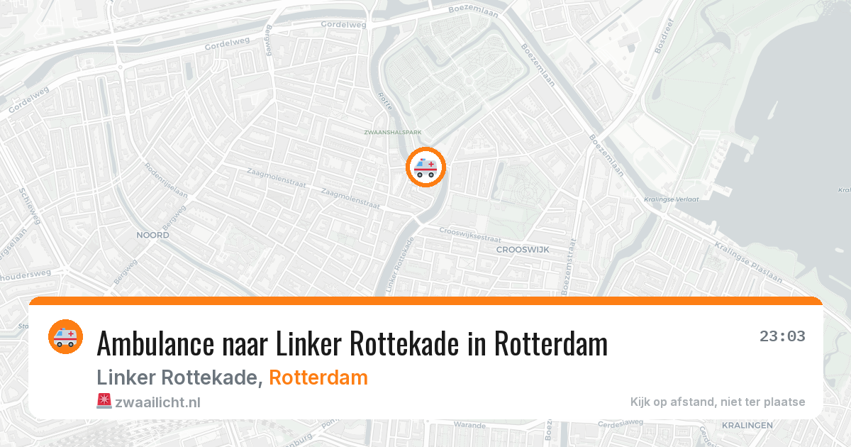 Ambulance naar Linker Rottekade in Rotterdam — 20 mei 2026