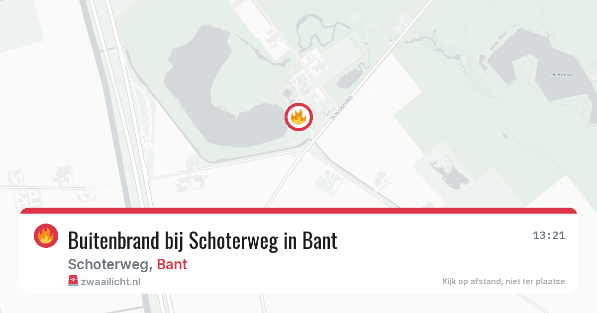 Buitenbrand bij Schoterweg in Bant — 4 aug 2026