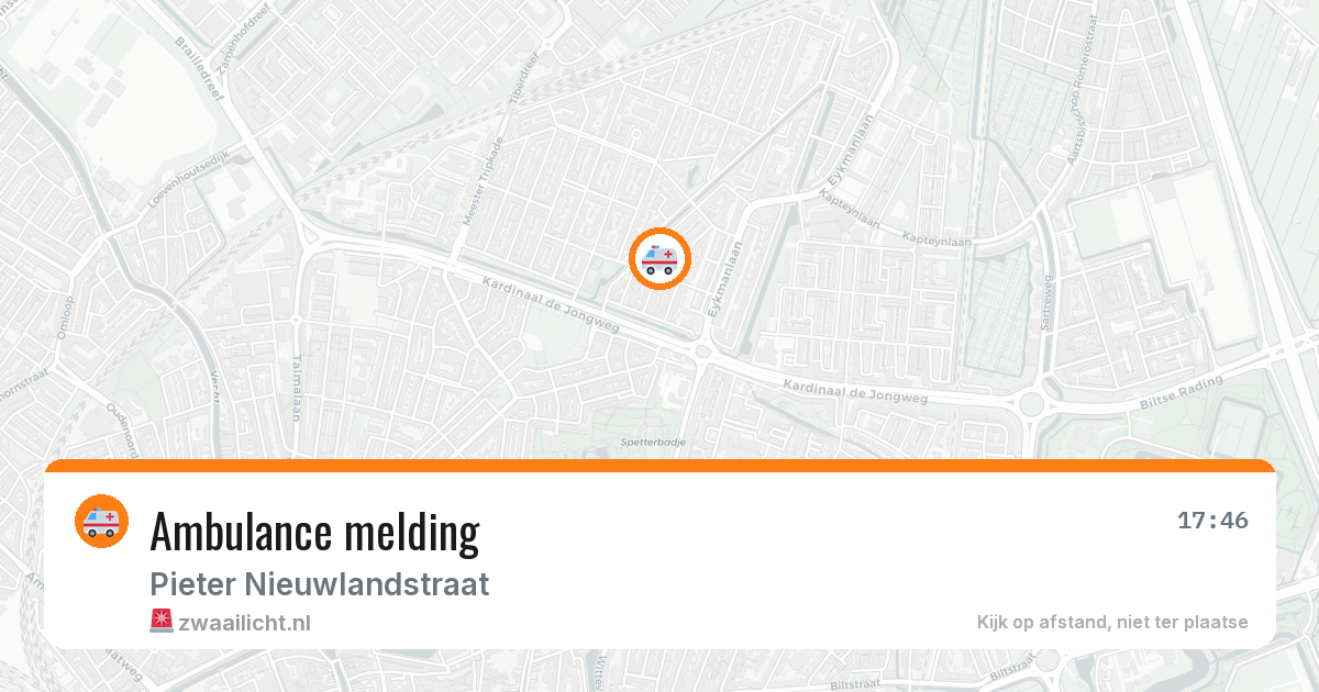 Ambulance melding — 5 jul 2026