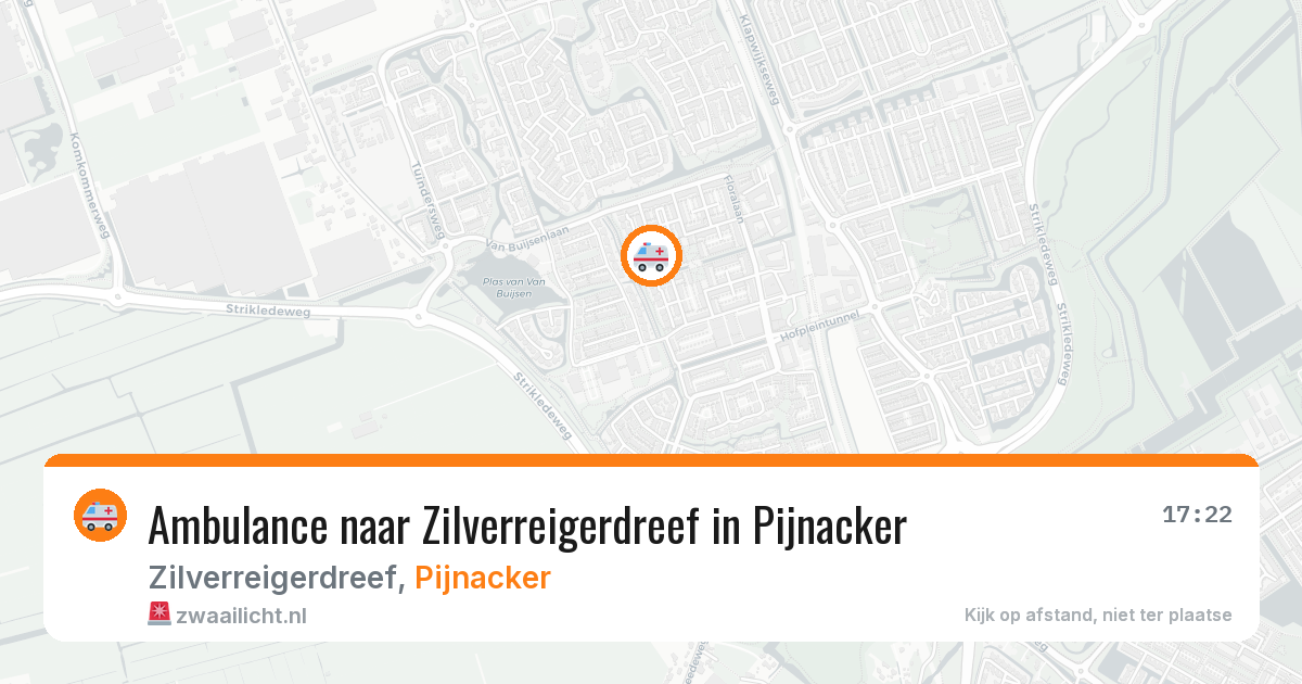 Ambulance naar Zilverreigerdreef in Pijnacker — 19 jul 2026