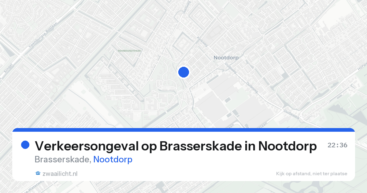 Verkeersongeval op Brasserskade in Nootdorp — 25 aug 2026