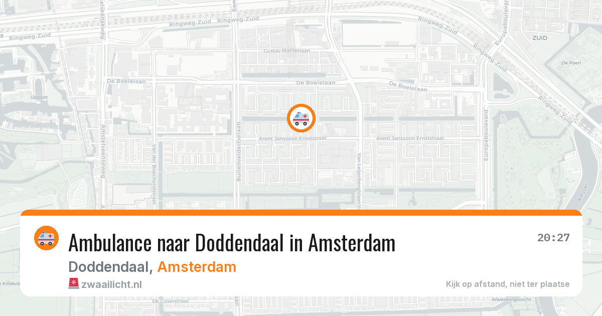 Ambulance naar Doddendaal in Amsterdam — 2 apr 2026