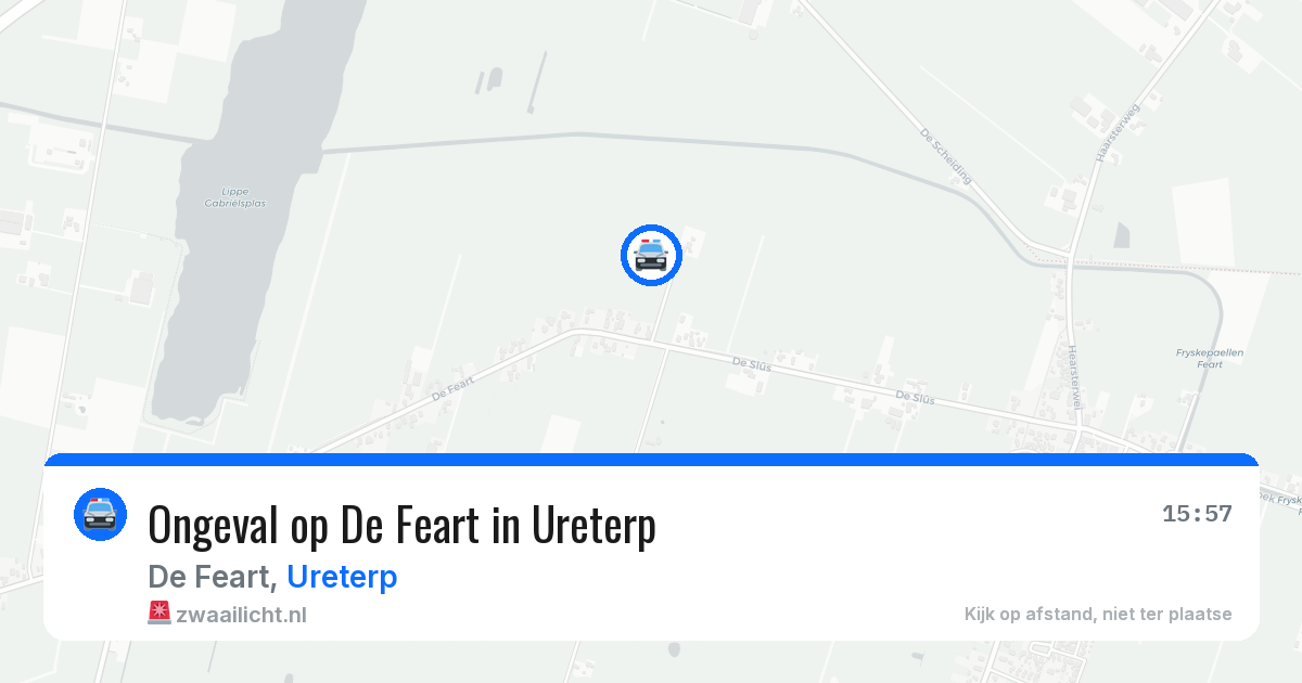 Ongeval op De Feart in Ureterp — 17 jun 2026