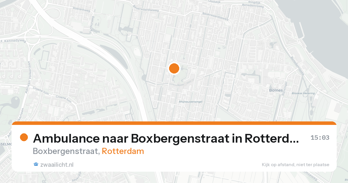 Ambulance naar Boxbergenstraat in Rotterdam — 1 jul 2026