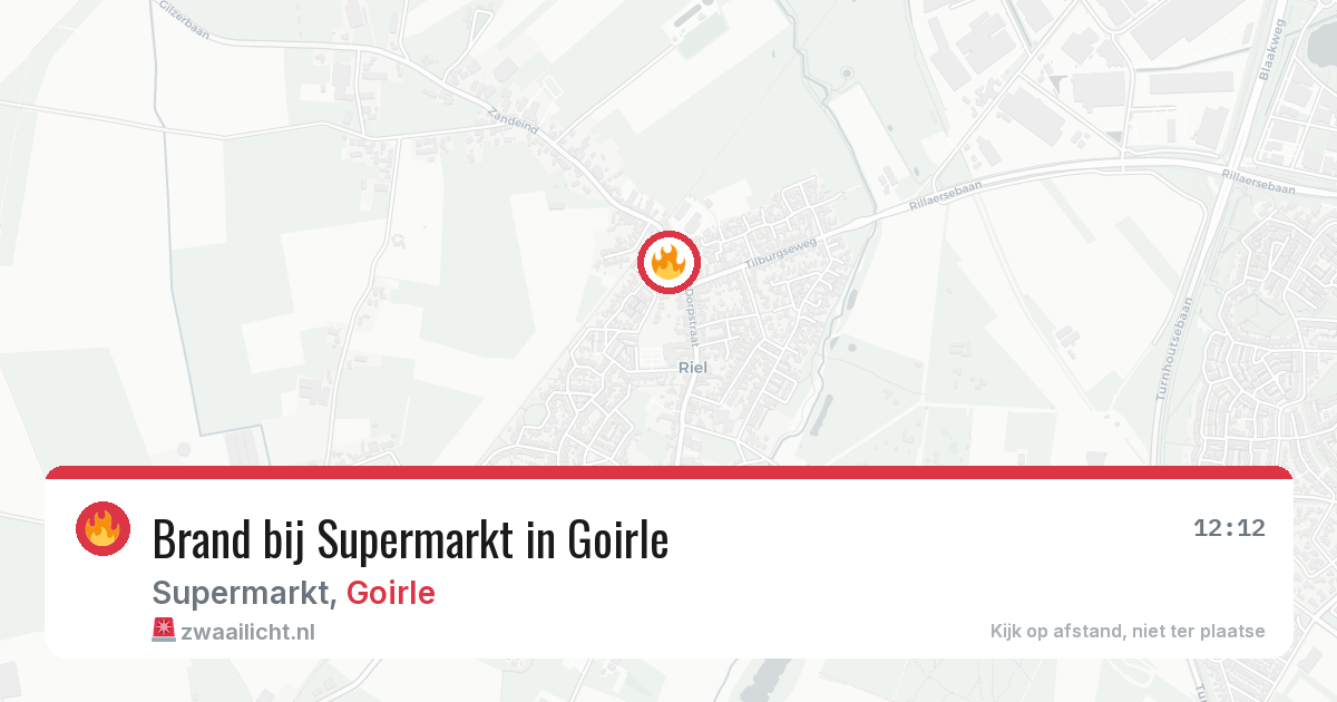 Brand bij Supermarkt in Goirle — 8 jul 2026