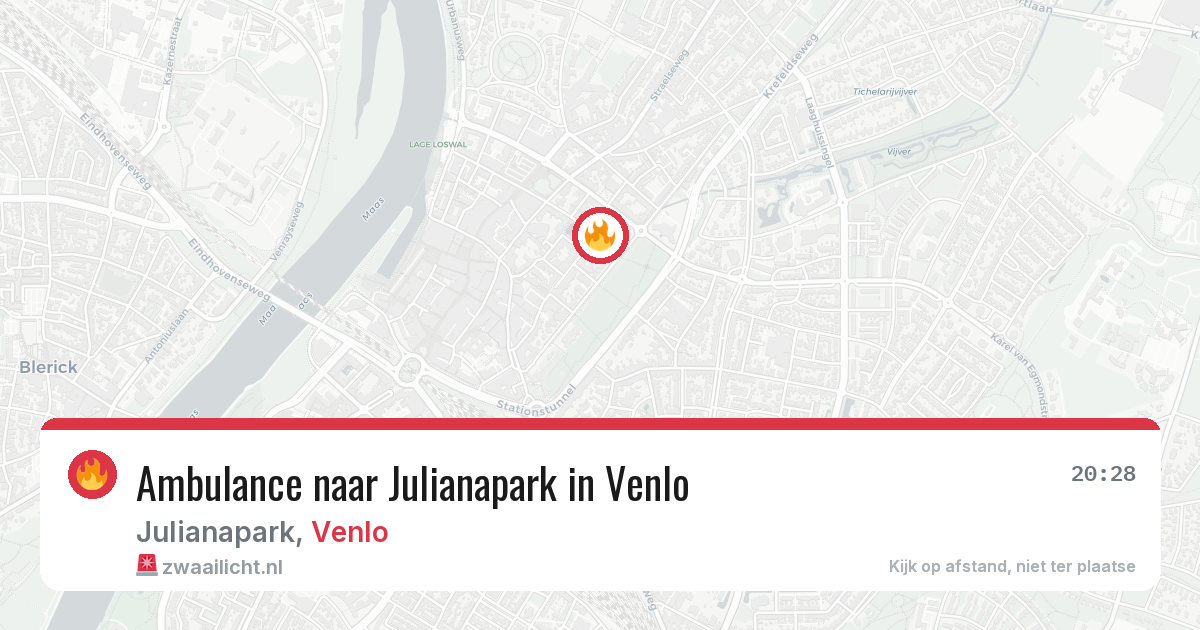 Ambulance naar Julianapark in Venlo — 3 jul 2026