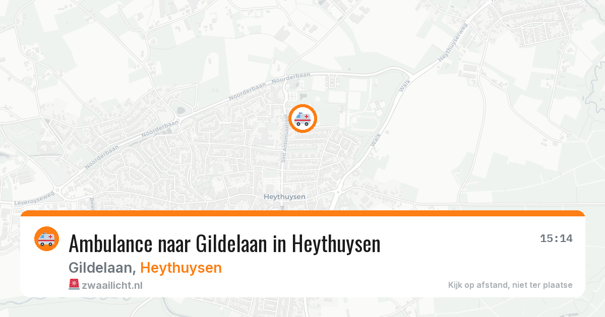 Ambulance naar Gildelaan in Heythuysen — 25 jun 2026