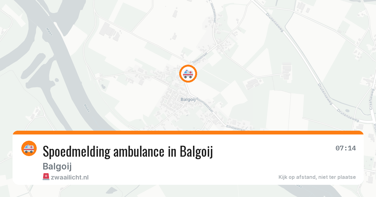 Spoedmelding ambulance in Balgoij — 29 jun 2026
