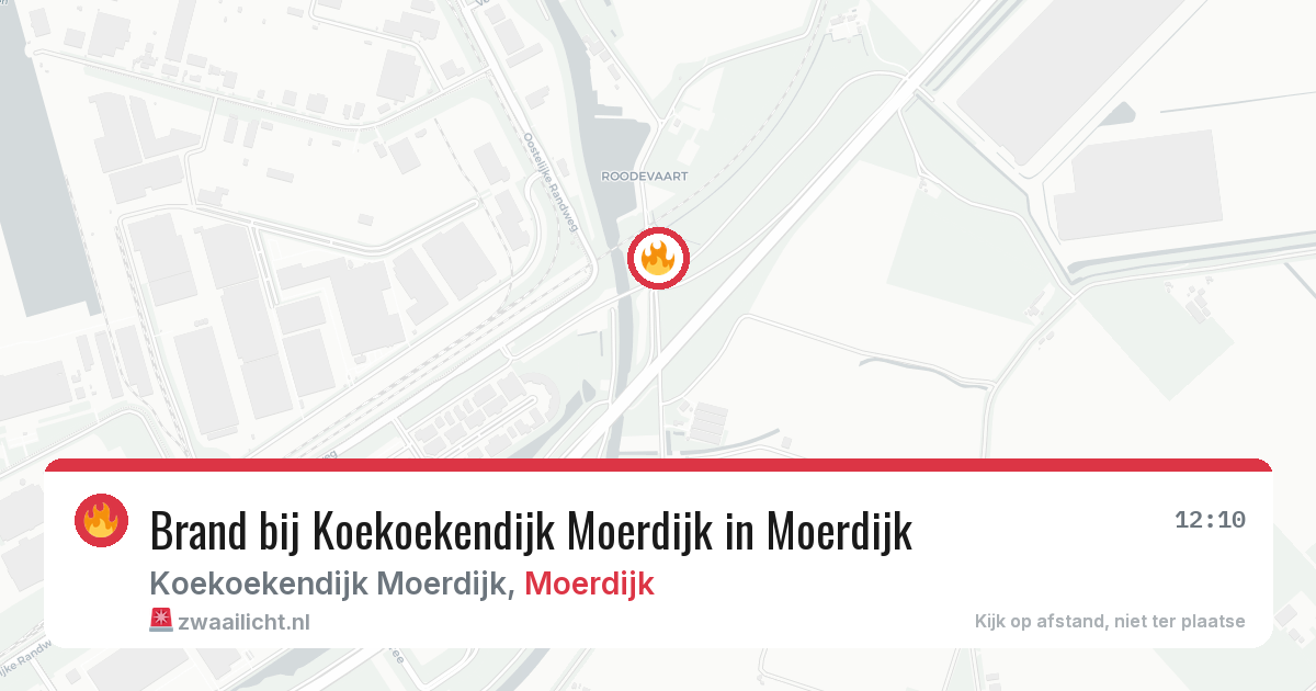 Brand bij Koekoekendijk Moerdijk in Moerdijk — 27 jul 2026