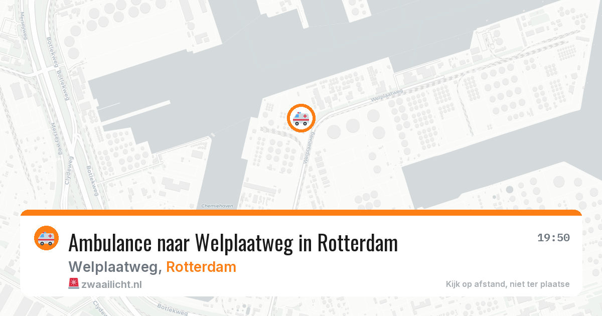 Ambulance naar Welplaatweg in Rotterdam — 20 apr 2026
