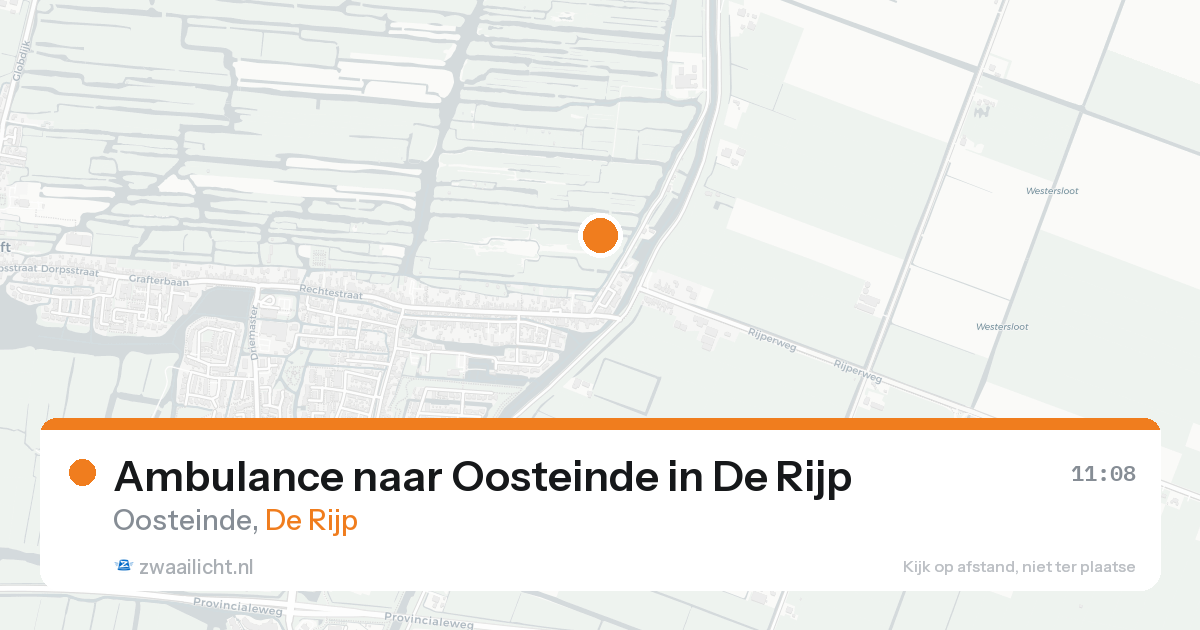 Ambulance naar Oosteinde in De Rijp — 25 mei 2026
