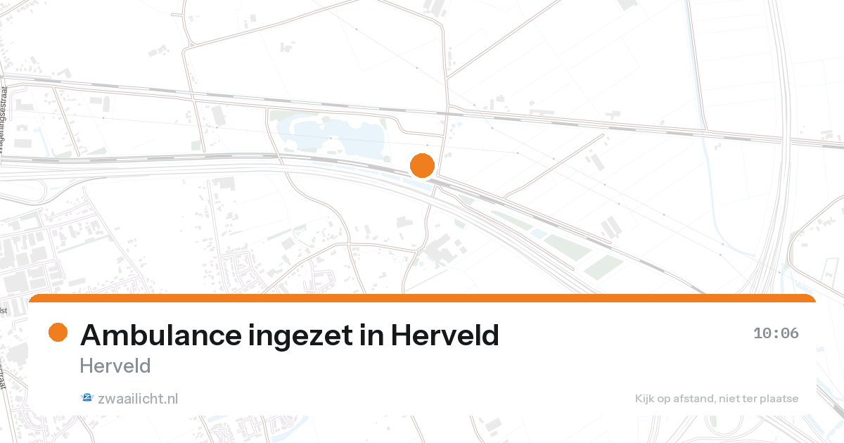 Ambulance ingezet in Herveld — 26 aug 2026