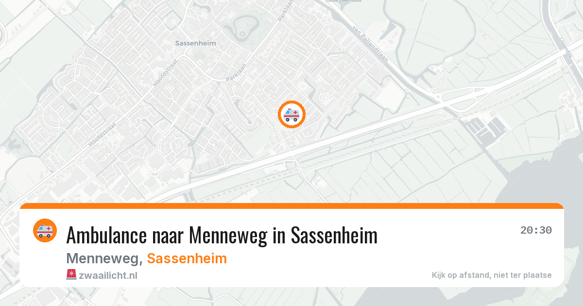 Ambulance naar Menneweg in Sassenheim — 1 aug 2026
