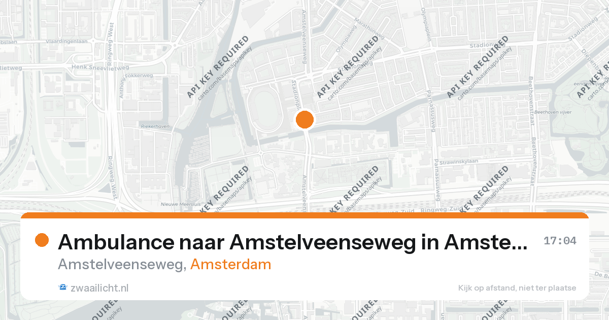 Ambulance naar Amstelveenseweg in Amsterdam — 26 aug 2026