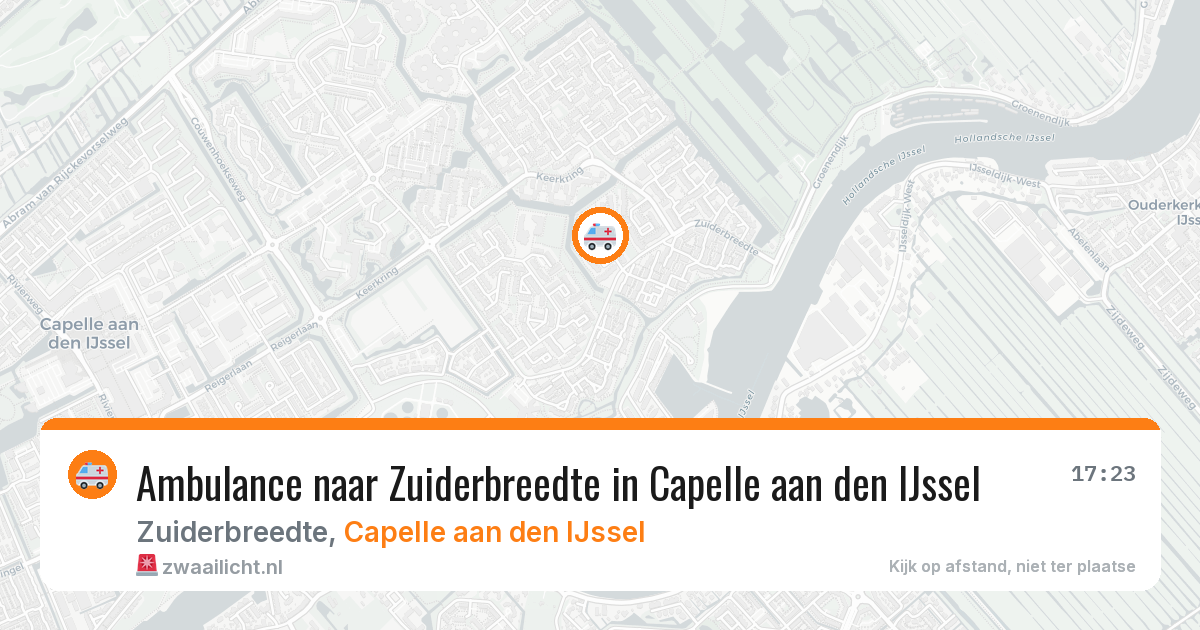 Ambulance naar Zuiderbreedte in Capelle aan den IJssel — 7 jul 2026