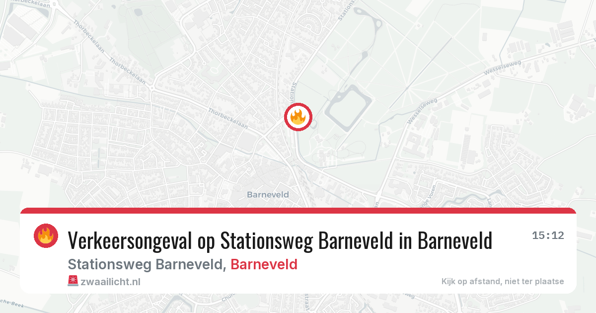 Verkeersongeval op Stationsweg Barneveld in Barneveld — 2 mrt 2026
