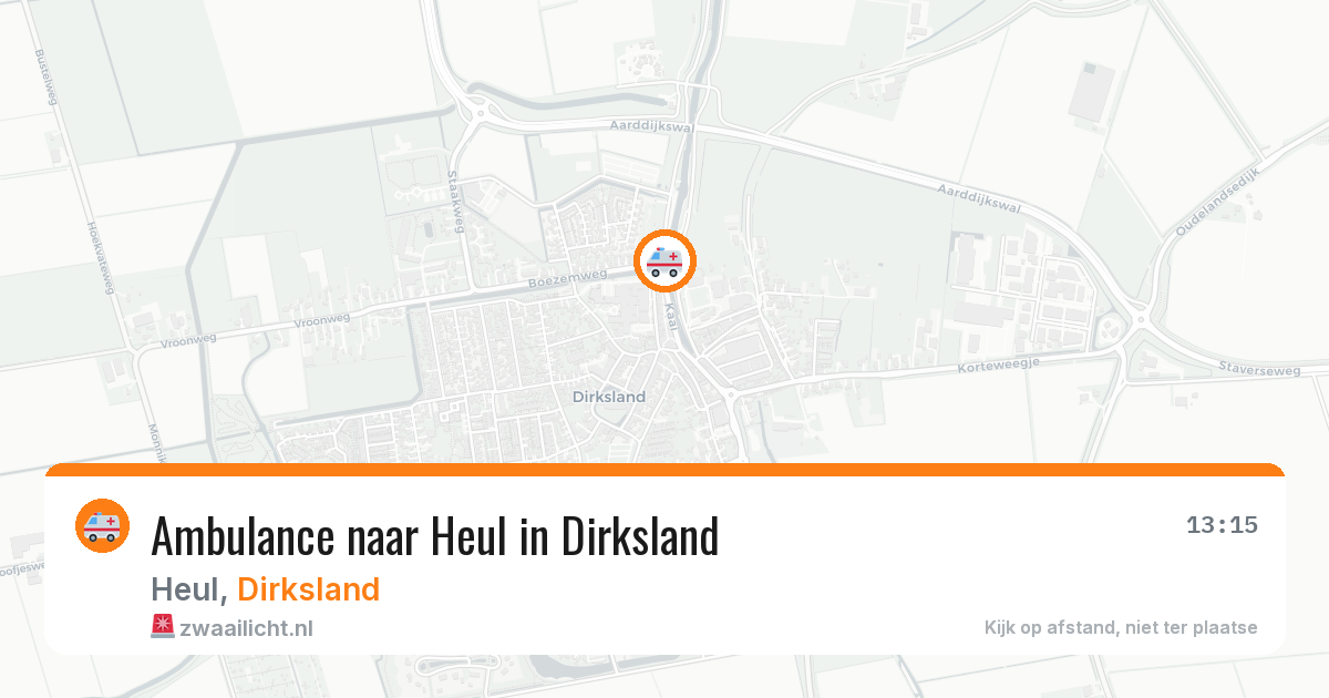 Ambulance naar Heul in Dirksland — 17 mrt 2026