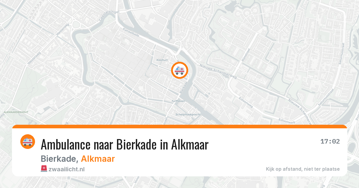 Ambulance naar Bierkade in Alkmaar — 22 apr 2026