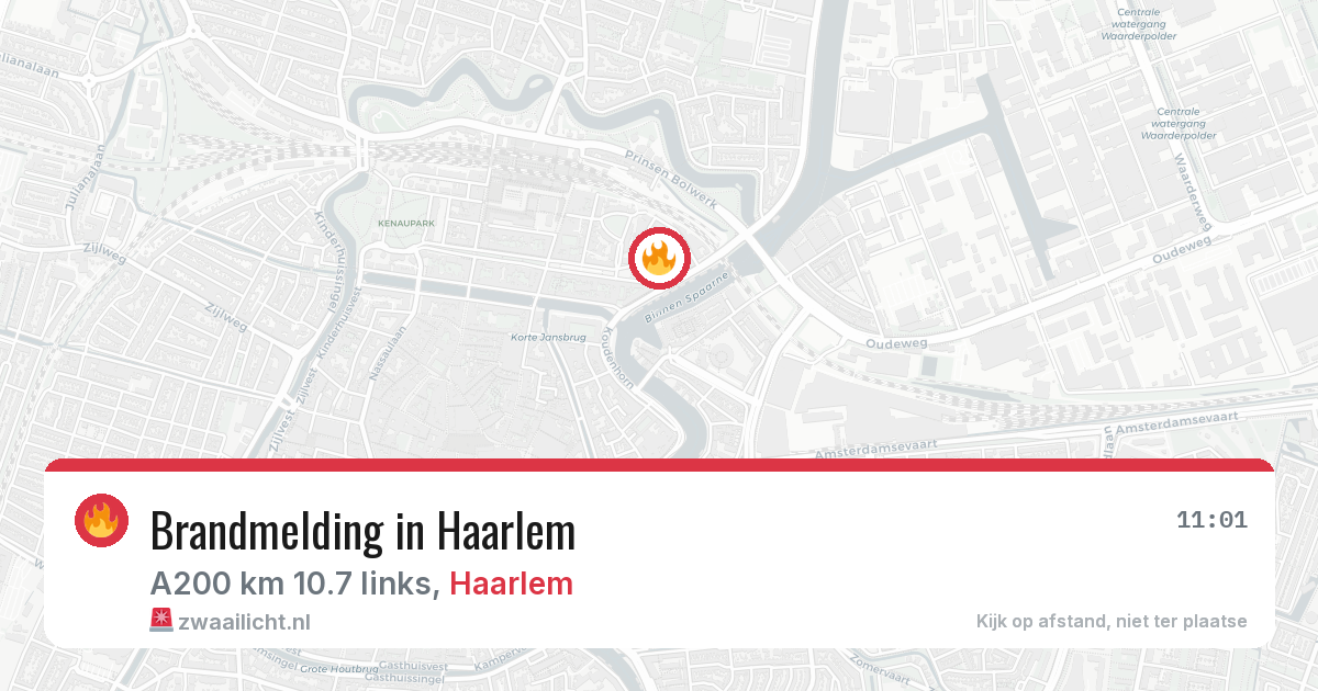 Brandmelding in Haarlem — 29 jun 2026