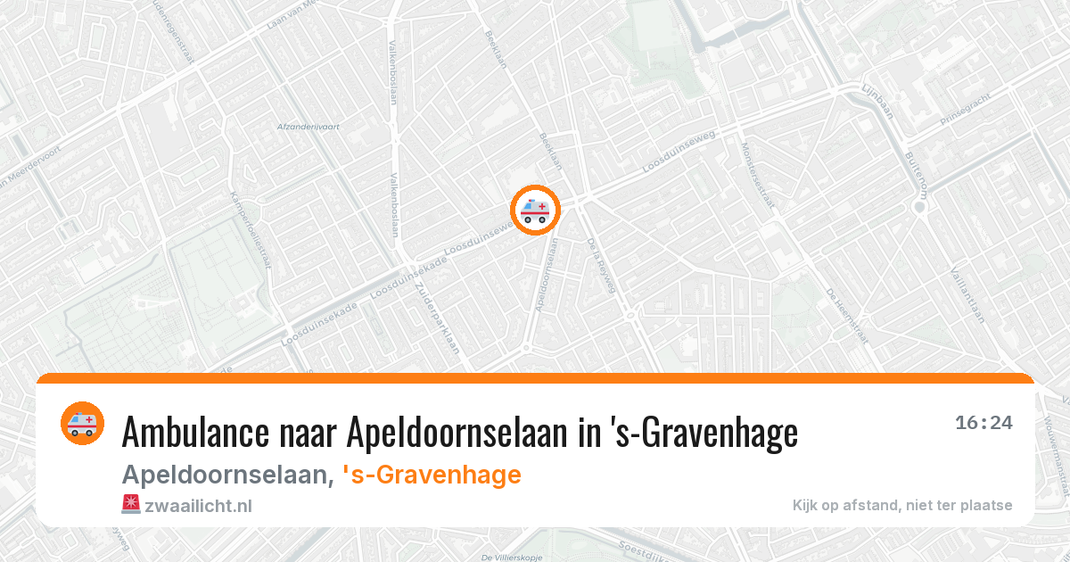 Ambulance naar Apeldoornselaan in 's-Gravenhage — 8 mrt 2026