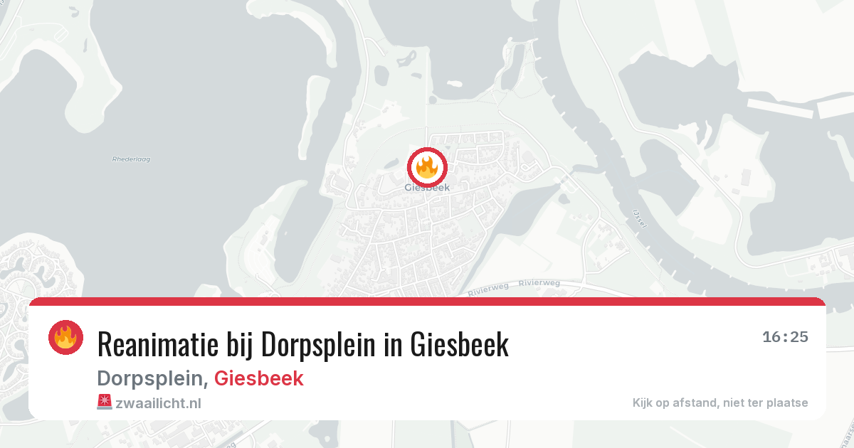 Reanimatie bij Dorpsplein in Giesbeek — 19 feb 2026