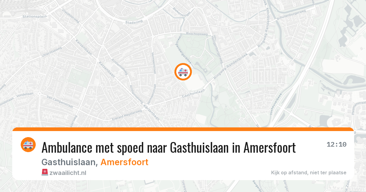 Ambulance met spoed naar Gasthuislaan in Amersfoort — 11 aug 2026