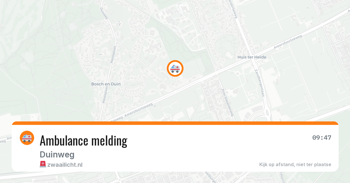 Ambulance melding — 31 mei 2026