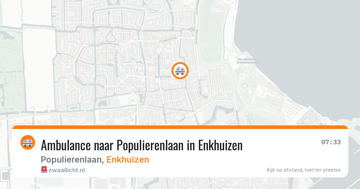 Ambulance naar Populierenlaan in Enkhuizen — 5 jun 2026