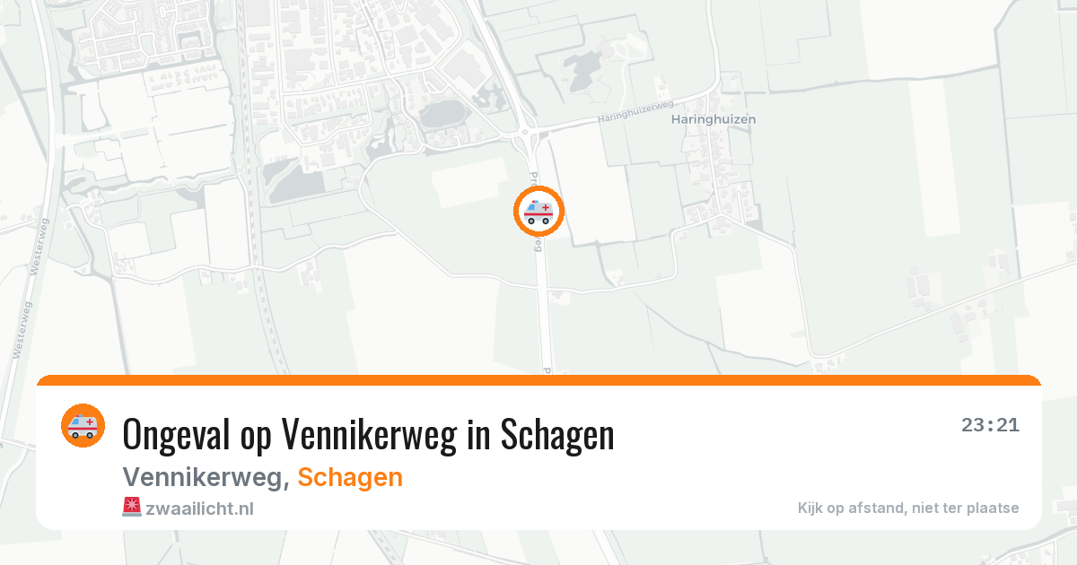 Ongeval op Vennikerweg in Schagen — 19 jun 2026