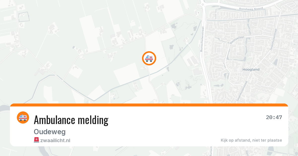 Ambulance melding — 10 jul 2026