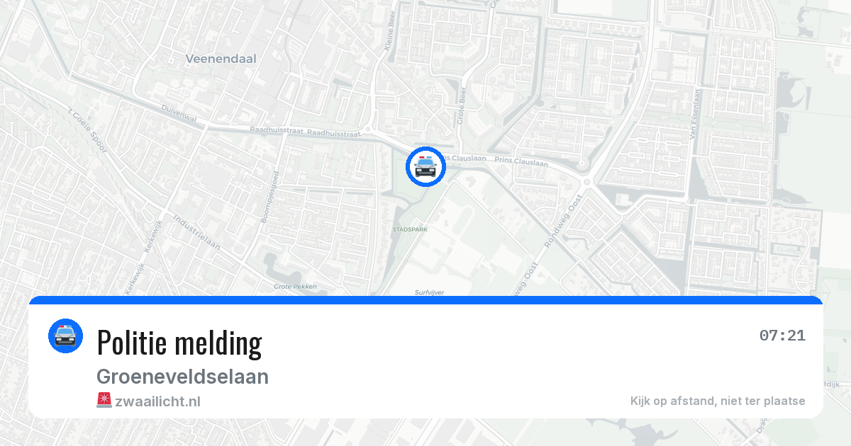 Politie melding — 20 mrt 2026