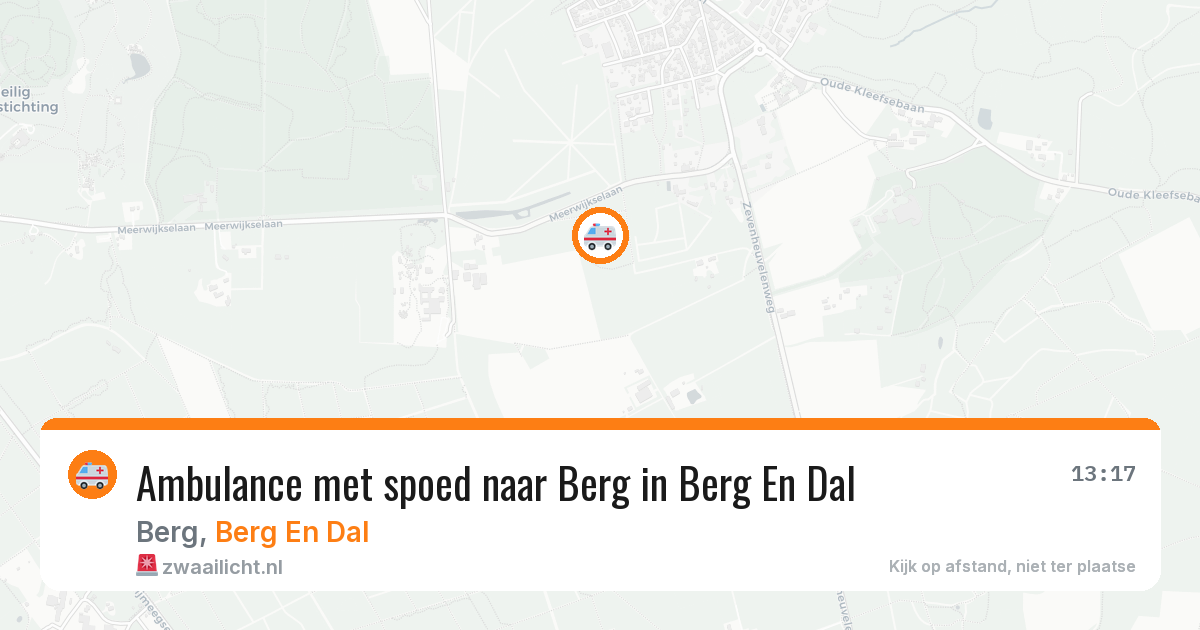 Ambulance met spoed naar Berg in Berg En Dal — 5 apr 2026