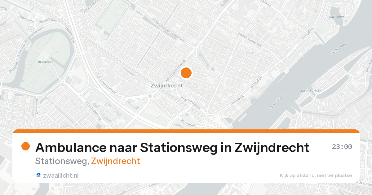 Ambulance naar Stationsweg in Zwijndrecht — 15 aug 2026