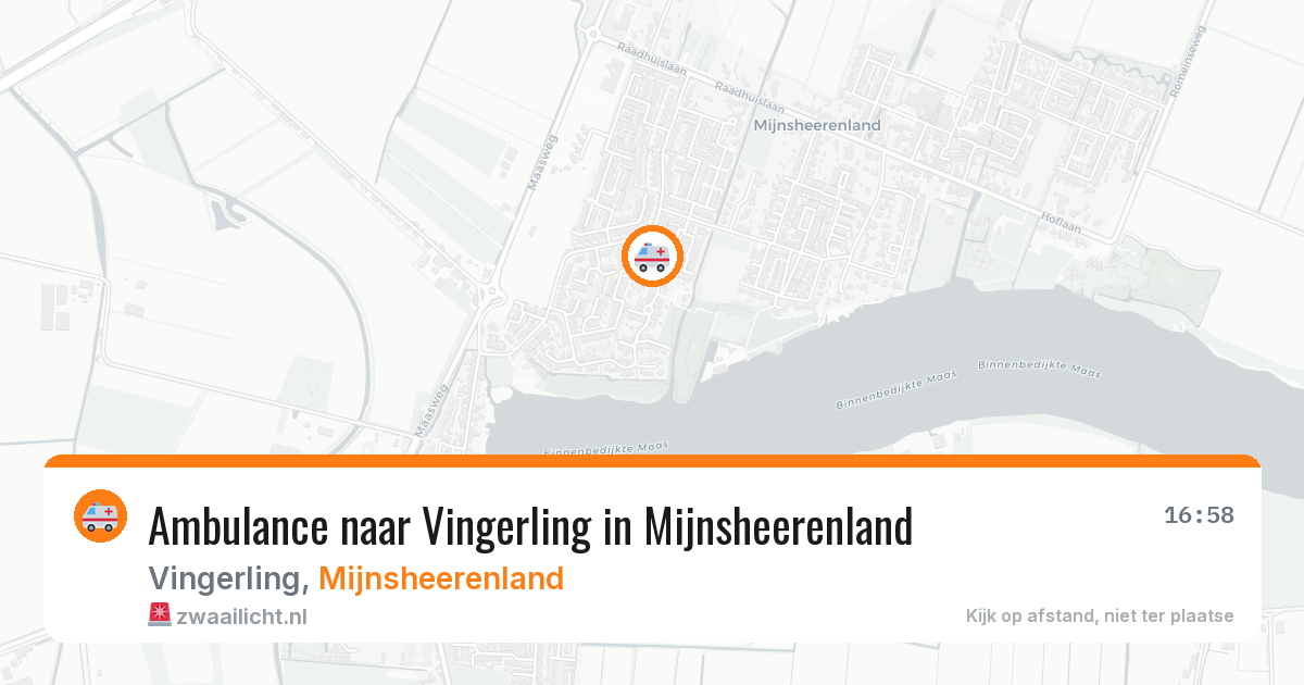 Ambulance naar Vingerling in Mijnsheerenland — 27 apr 2026