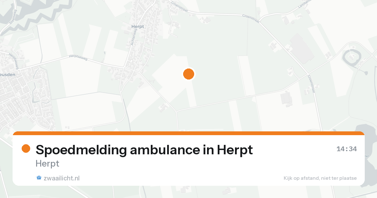 Spoedmelding ambulance in Herpt — 22 aug 2026