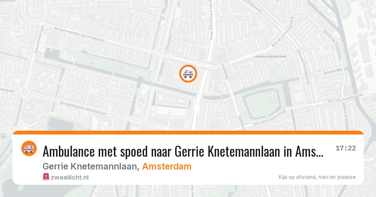 Ambulance met spoed naar Gerrie Knetemannlaan in Amsterdam — 24 jun 2026