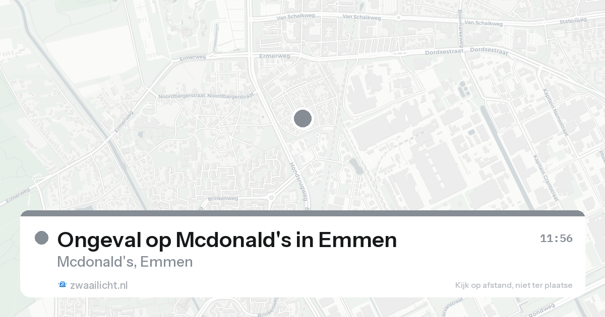 Ongeval op Mcdonald's in Emmen — 7 feb 2026