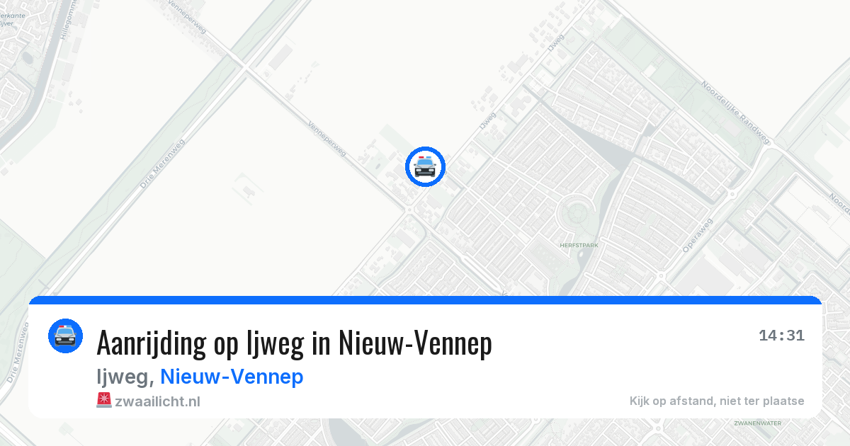 Aanrijding op Ijweg in Nieuw-Vennep — 22 jun 2026