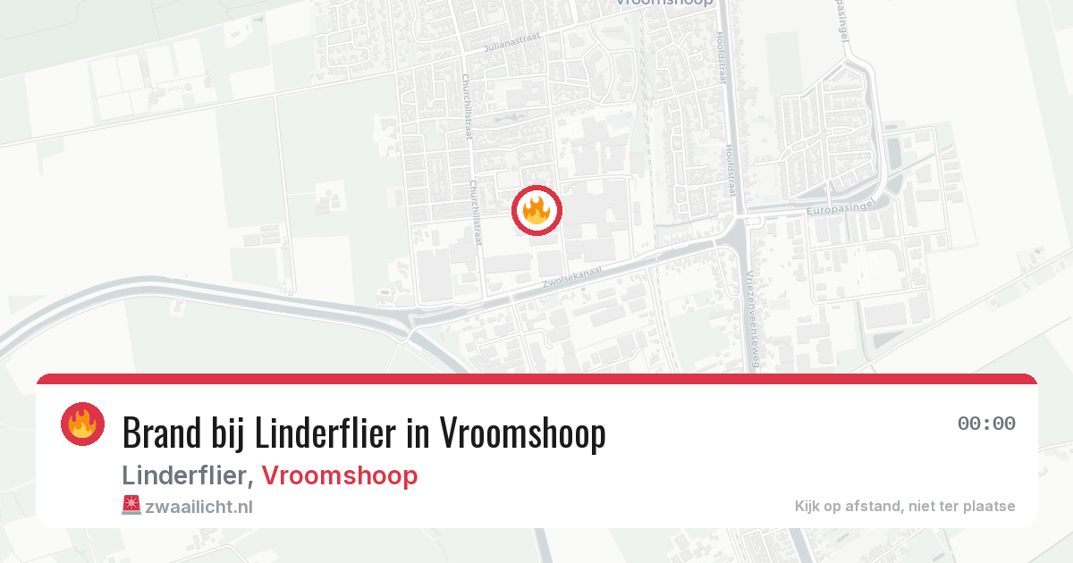 Brand bij Linderflier in Vroomshoop — 14 mei 2026
