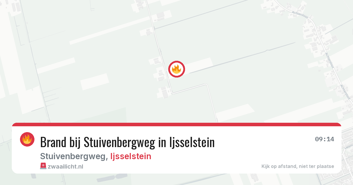 Brand bij Stuivenbergweg in Ijsselstein — 7 apr 2026