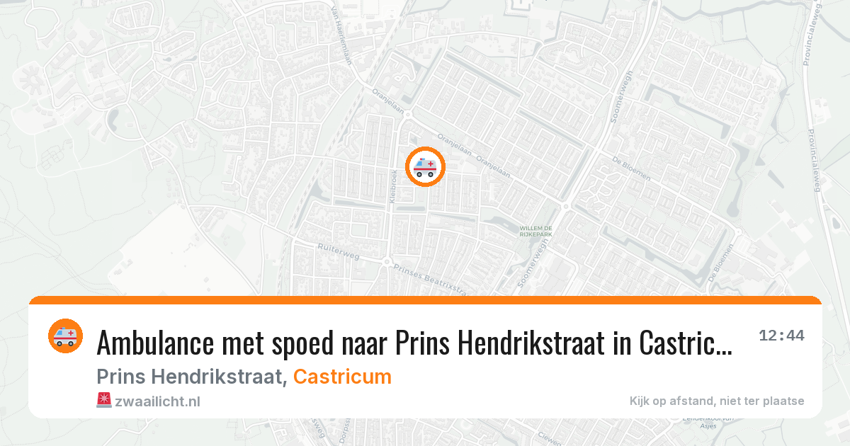 Ambulance met spoed naar Prins Hendrikstraat in Castricum — 24 jun 2026