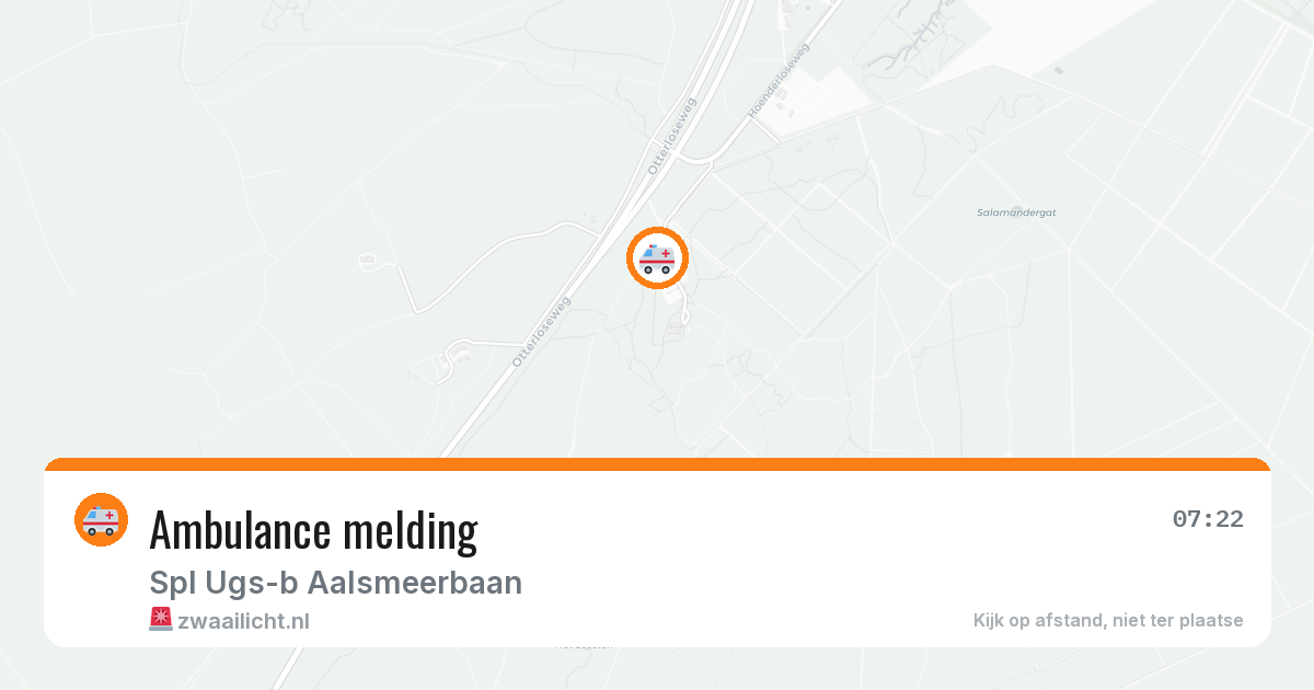 Ambulance melding — 7 mei 2026