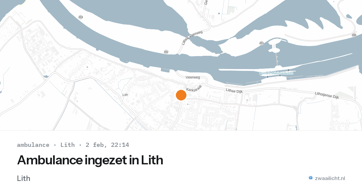 Ambulance ingezet in Lith — 2 feb 2026